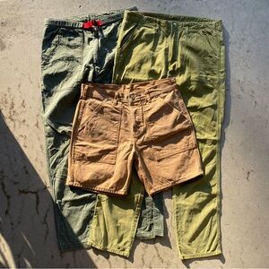 Topo designs hiking shorts pants bundle 32/34 men’s made in usa outdoor